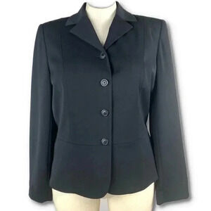 Eddie Bauer womens blazer size 14 black 4 button career Jacket